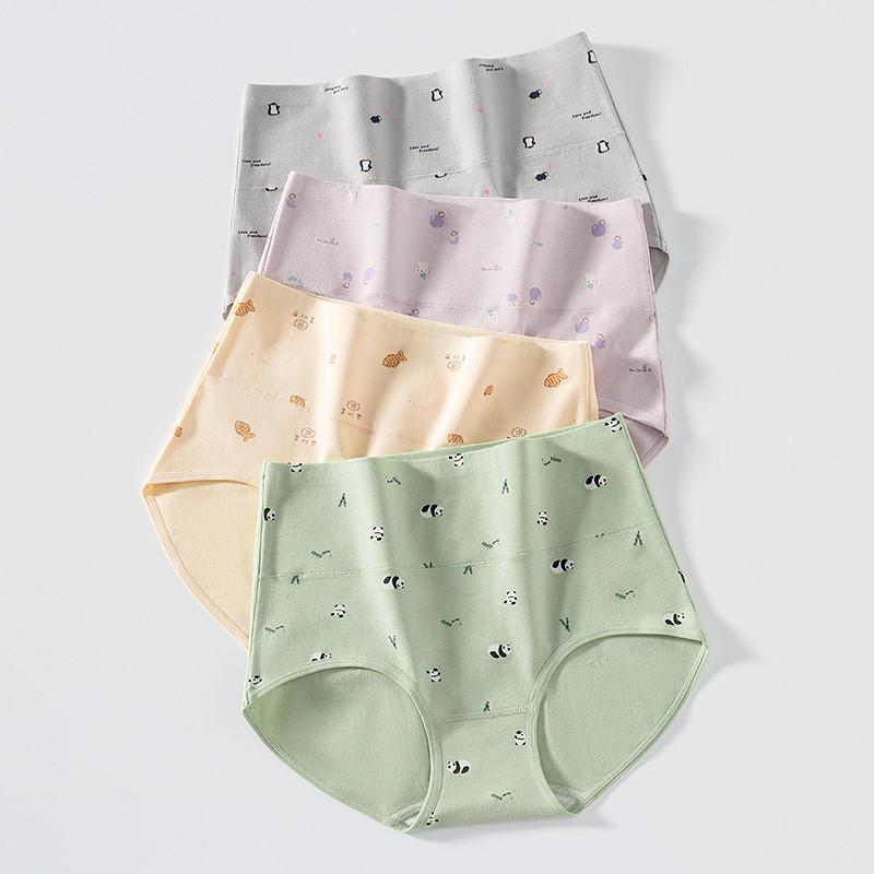 Waist Cotton High Tummy Control Underwear Set Breathable Antibacterial Womens Panties Boxed 4 Pack StyleA,L
Waist Cotton High Tummy Control Underwear Set Breathable Antibacterial Womens Panties Boxed 4 Pack StyleA,L