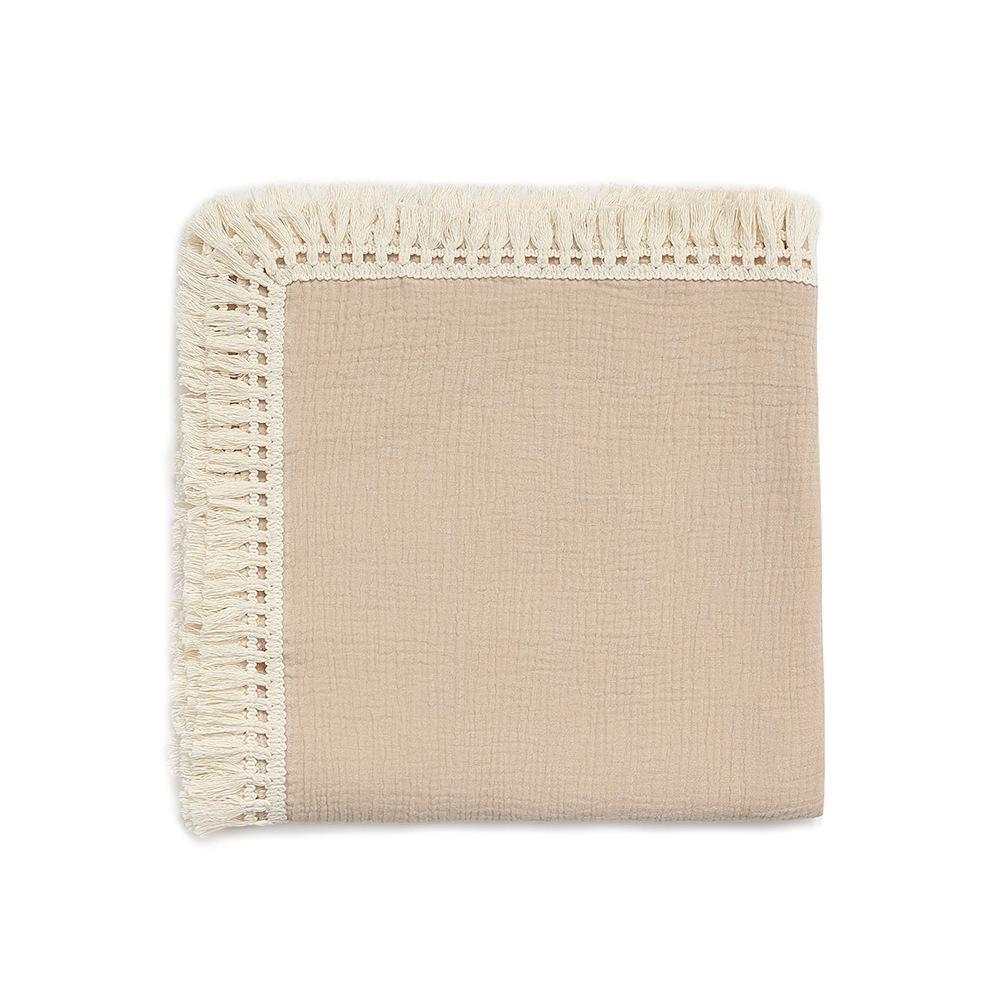 Хлопковые муслиновые пеленальные одеяла для новорожденных, пеленальное одеяло с кисточками для новорожденных 100*120cm хаки
Хлопковые муслиновые пеленальные одеяла для новорожденных, пеленальное одеяло с кисточками для новорожденных 100*120cm хаки