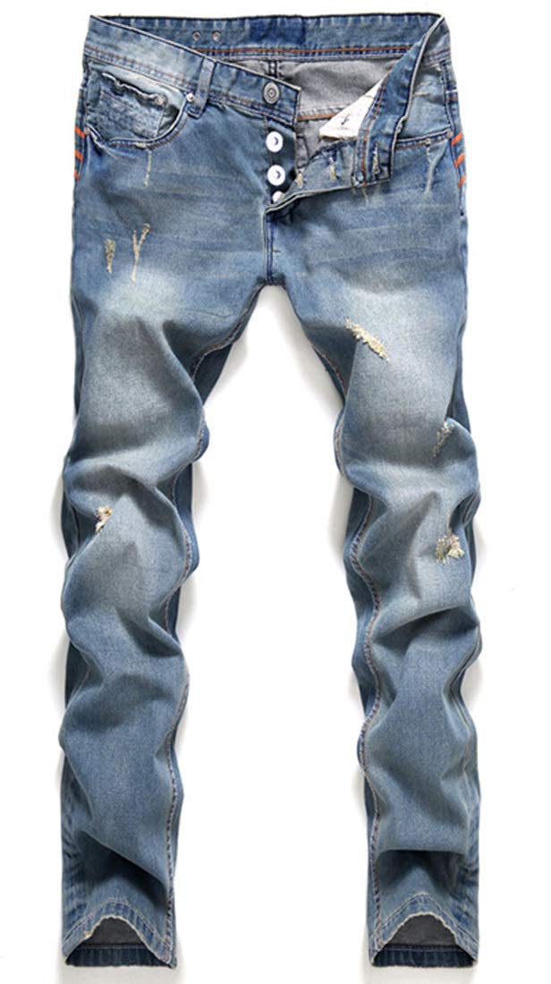 Laquest Men s Distressed Straight Slim Fit Denim Pants (Size 29 (Waist 76cm))
Laquest Men s Distressed Straight Slim Fit Denim Pants (Size 29 (Waist 76cm))