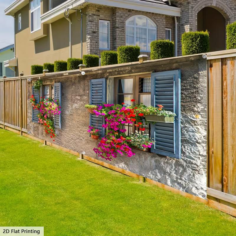 2D Tuscan Style Fence Backdrop, Stone Wall & Blooming Flowers Background for Outdoor Decor 47.2x31.5inch/120*80cm
2D Tuscan Style Fence Backdrop, Stone Wall & Blooming Flowers Background for Outdoor Decor 47.2x31.5inch/120*80cm
