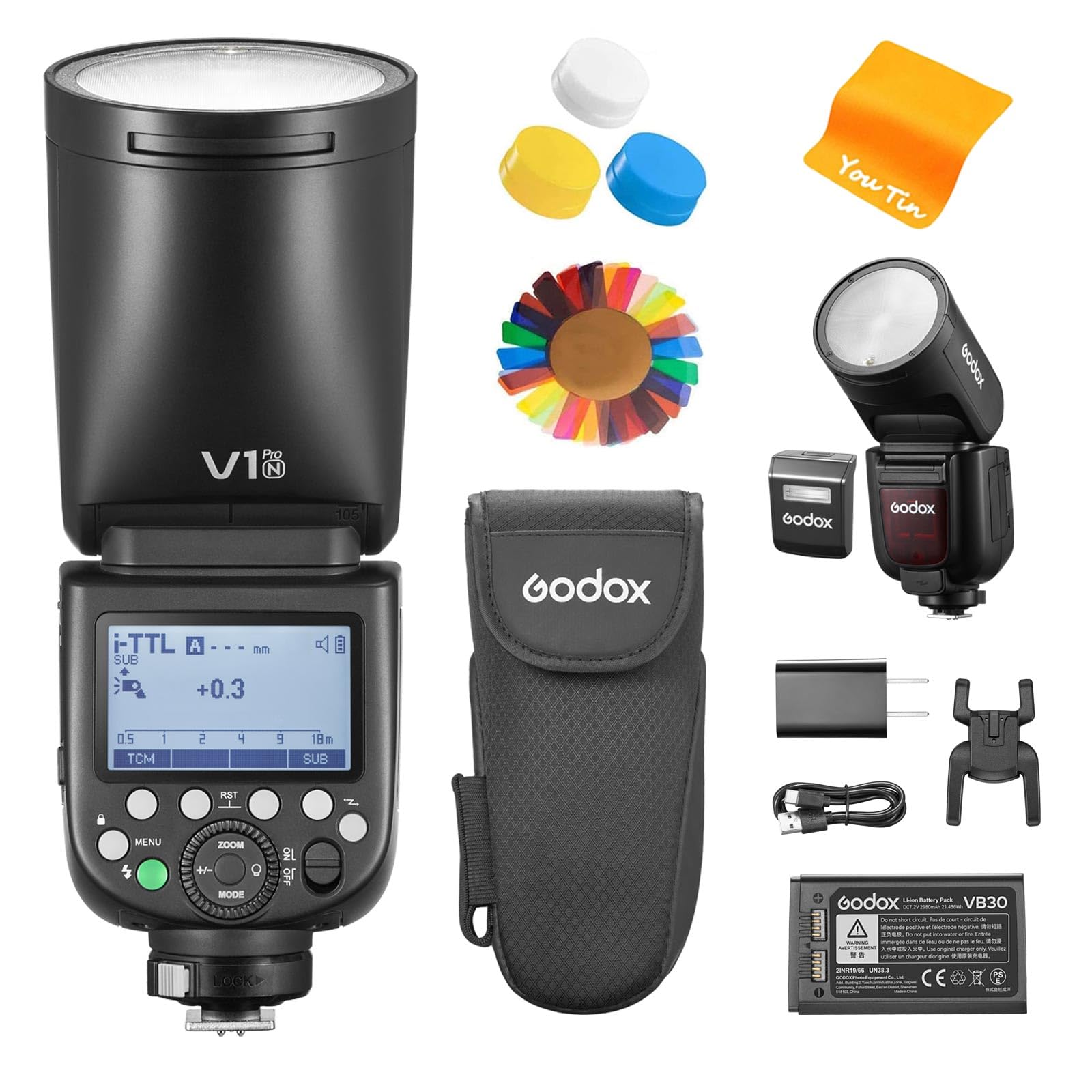 Спалах Godox V1 pro TTL для фотоспалаху Godox HSS 76Ws Round Head Speedlight V1pro-N Nikon, V1-N Upgrade, 2.4G 1/8000s Li-ion
Спалах Godox V1 pro TTL для фотоспалаху Godox HSS 76Ws Round Head Speedlight V1pro-N Nikon, V1-N Upgrade, 2.4G 1/8000s Li-ion