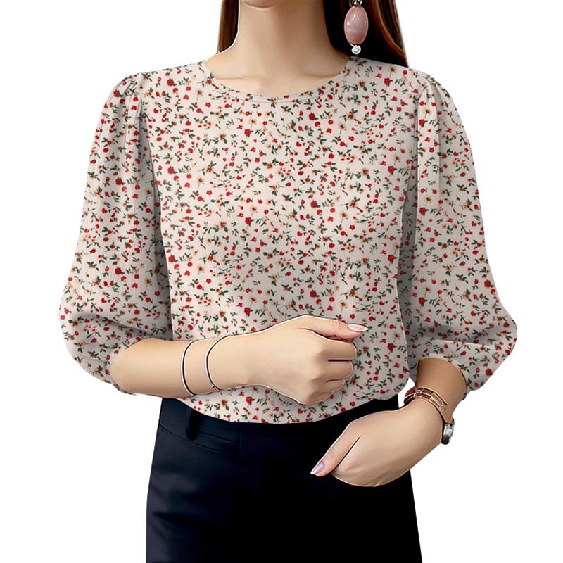 ZANZEA Женская повседневная блузка с круглым вырезом и рукавом 3/4 с цветочным принтом 5XL белый
ZANZEA Женская повседневная блузка с круглым вырезом и рукавом 3/4 с цветочным принтом 5XL белый