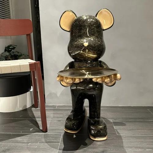 Luxury Bear Resin Figurines Modern Home Ornaments Sleep Room Office Decorations Beauty Table Accessories Furniture with Base
Luxury Bear Resin Figurines Modern Home Ornaments Sleep Room Office Decorations Beauty Table Accessories Furniture with Base