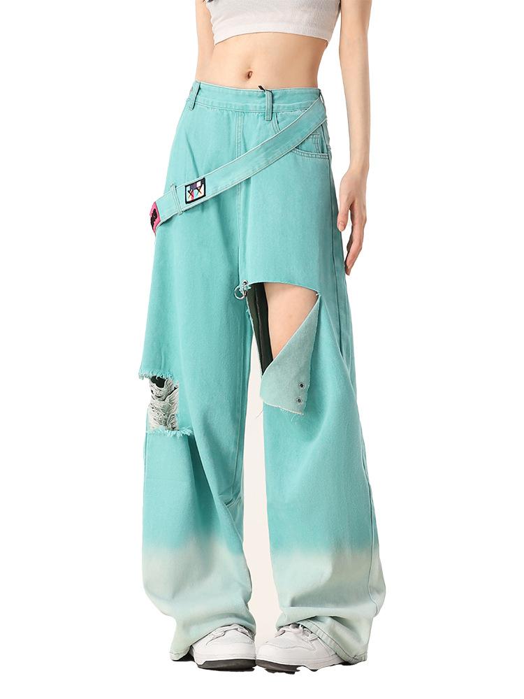 Потертые джинсы для женщин в допамине с завышенной талией, свободные и прямые повседневные широкие брюки L озеро синий
Потертые джинсы для женщин в допамине с завышенной талией, свободные и прямые повседневные широкие брюки L озеро синий