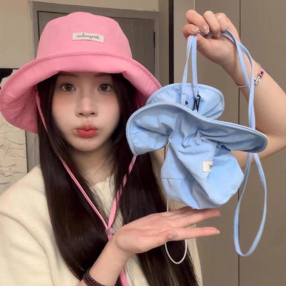 Drawstring Bag Sun Bucket Hat Wide Brim Cover Outdoor Fishing Cap Camping рожевий
Drawstring Bag Sun Bucket Hat Wide Brim Cover Outdoor Fishing Cap Camping рожевий