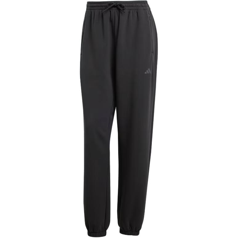 Adidas Однотонные свободные трикотажные спортивные брюки с завязками на манжетах, женские брюки черного цвета JP2644 S
Adidas Однотонные свободные трикотажные спортивные брюки с завязками на манжетах, женские брюки черного цвета JP2644 S