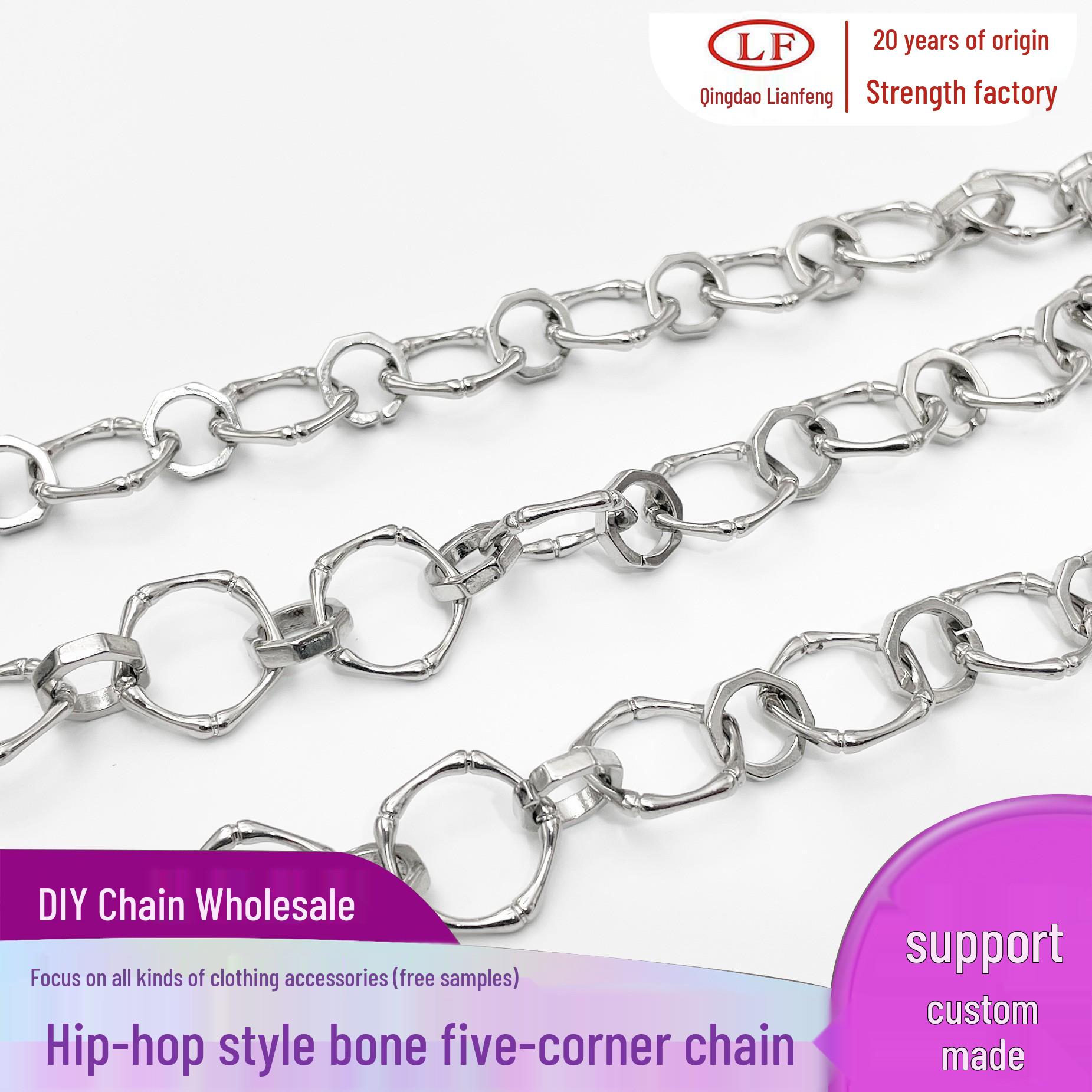 Alloy Pentagon DIY Chain Tassel for Bags & Clothing Accessories 
Alloy Pentagon DIY Chain Tassel for Bags & Clothing Accessories