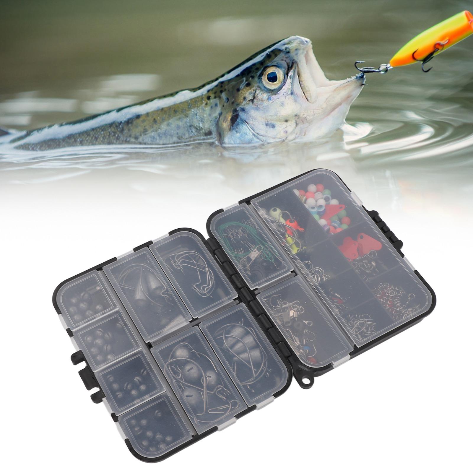 Fishing Hook Accessories Set ABS Easily Assemble Fishing Swivels Split Shot Sinkers Kit for Sea Rock Fishing
Fishing Hook Accessories Set ABS Easily Assemble Fishing Swivels Split Shot Sinkers Kit for Sea Rock Fishing