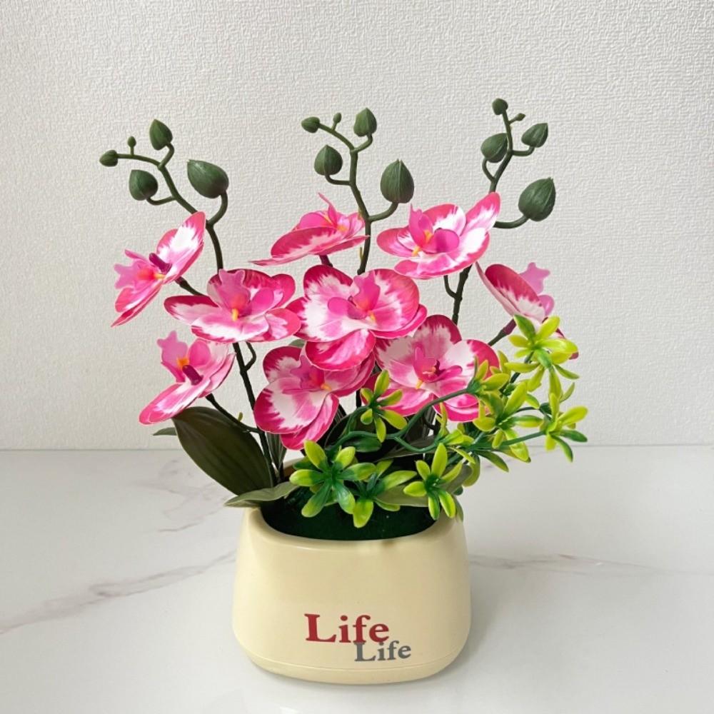 Multi-Bloom Simulated Butterfly Orchid White Flower Pot Faux Flowers Artificial Faux Plants DIY Artificial Orchid Bonsai
Multi-Bloom Simulated Butterfly Orchid White Flower Pot Faux Flowers Artificial Faux Plants DIY Artificial Orchid Bonsai