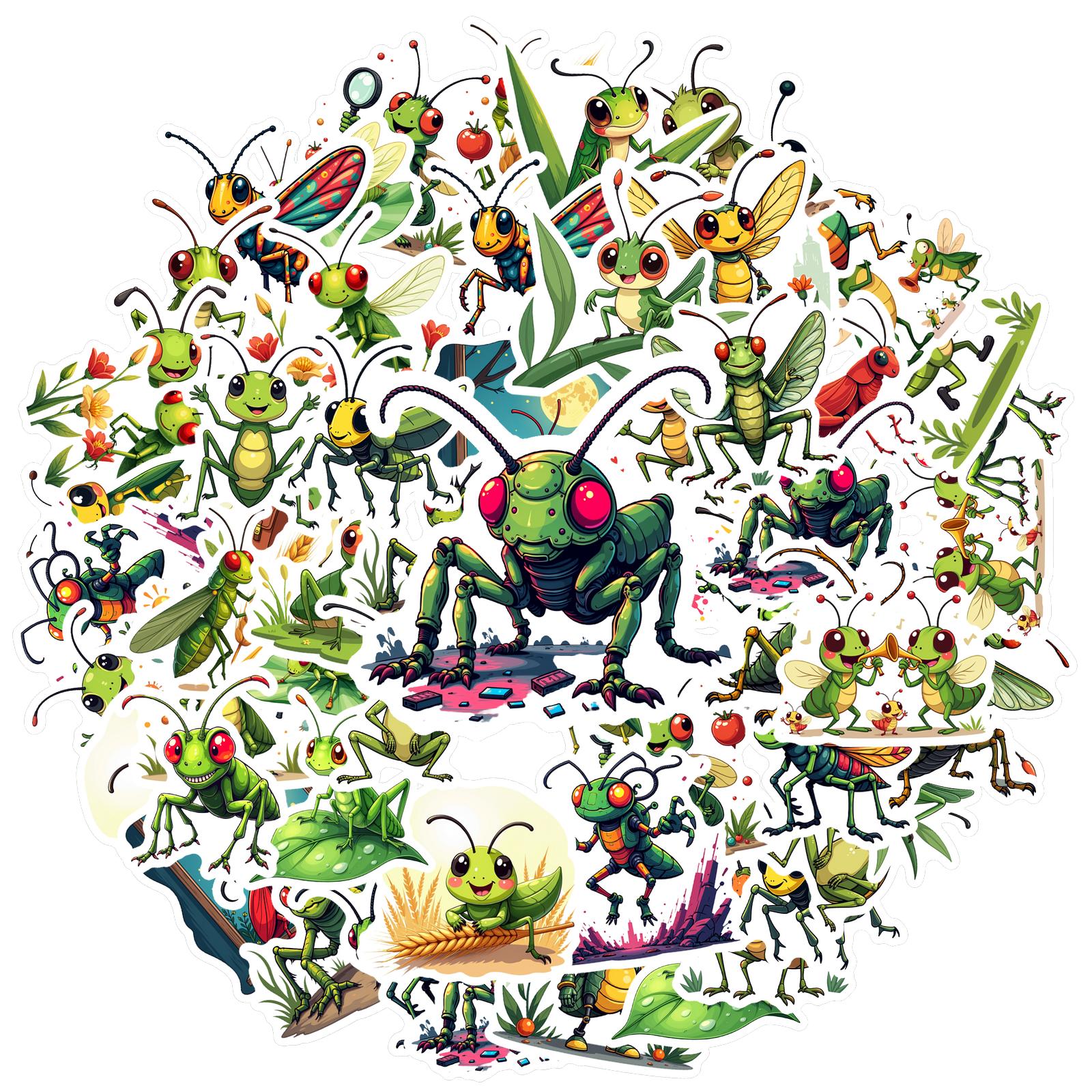 35-50pcs Grasshopper Theme Stickers Insect Sticker Classroom Teacher Reward Stationery Stickers Diy Luggage Laptop Phone Guitar
35-50pcs Grasshopper Theme Stickers Insect Sticker Classroom Teacher Reward Stationery Stickers Diy Luggage Laptop Phone Guitar