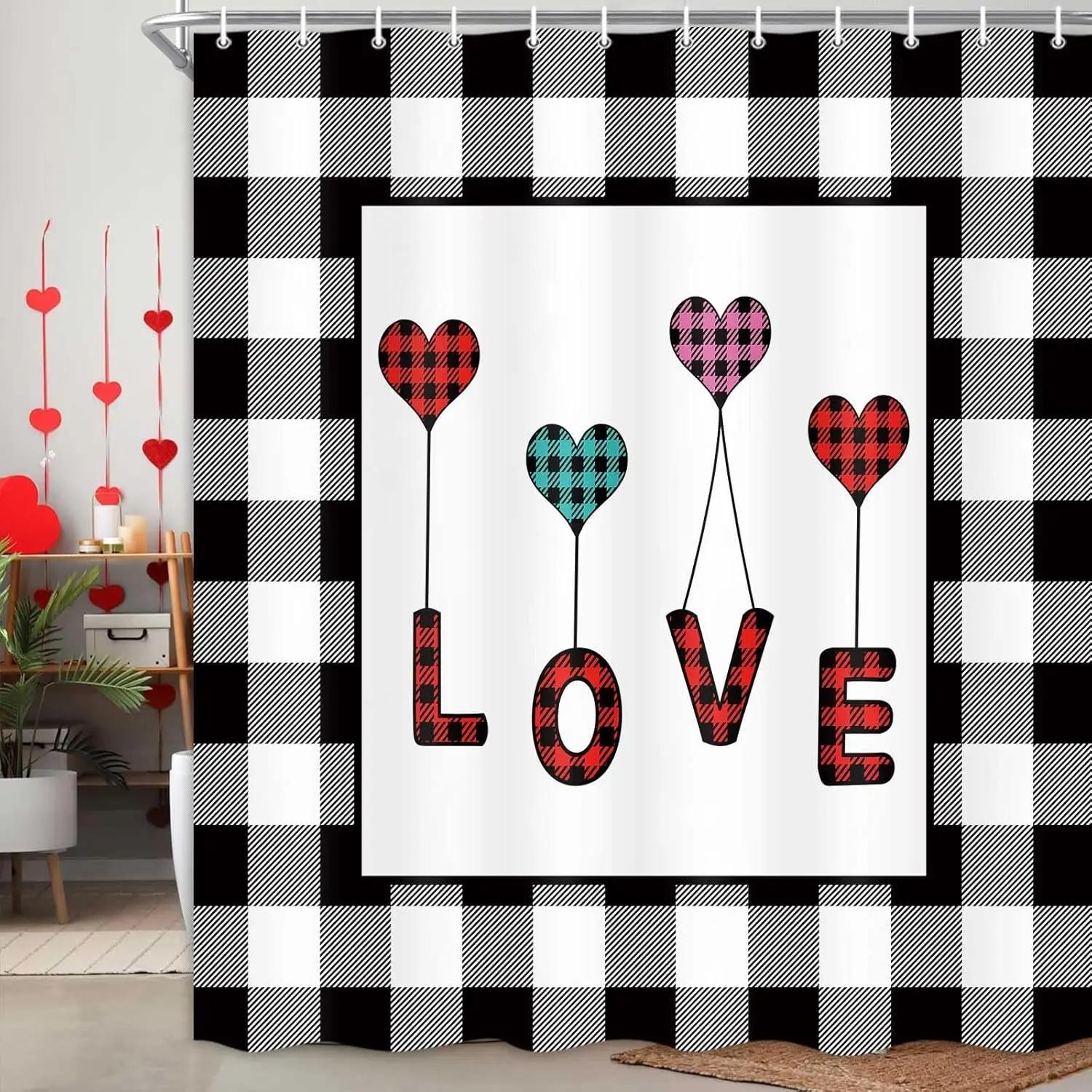 Valentine S Day Shower Curtain Romantic Love Language Farmhouse Bathroom Curtain Modern Home Bathroom Decoration W60H190(CM)-1 Pcs
Valentine S Day Shower Curtain Romantic Love Language Farmhouse Bathroom Curtain Modern Home Bathroom Decoration W60H190(CM)-1 Pcs