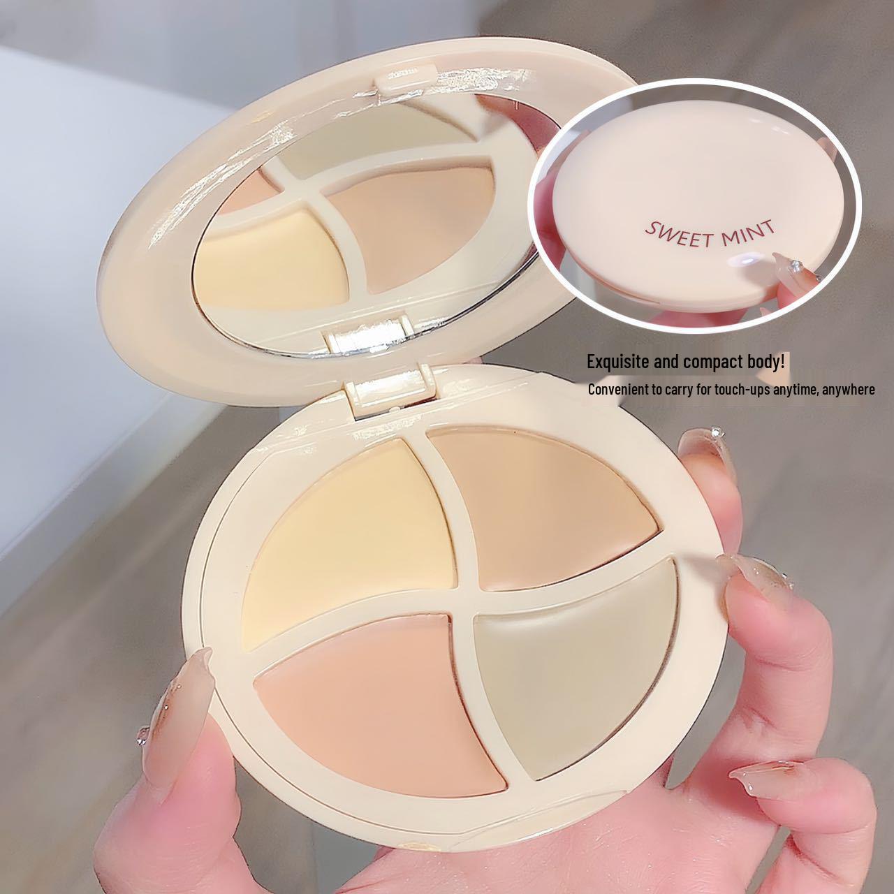 SWEET MINT Чотириколірний консилер: Освітлює темні кола, вирівнює тон шкіри, формула тривалої дії.
SWEET MINT Чотириколірний консилер: Освітлює темні кола, вирівнює тон шкіри, формула тривалої дії.