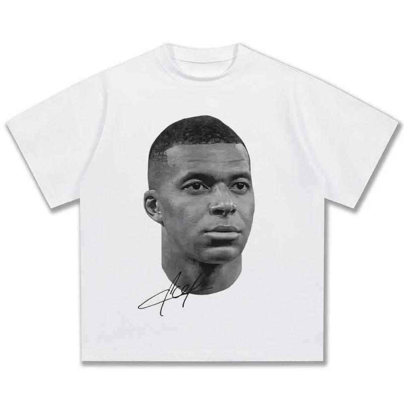 Classic White Kylian Mbappé Football Star Black-and-White Portrait Signature Graphic Casual Cotton Short-Sleeve T-Shirt 4XL
Classic White Kylian Mbappé Football Star Black-and-White Portrait Signature Graphic Casual Cotton Short-Sleeve T-Shirt 4XL