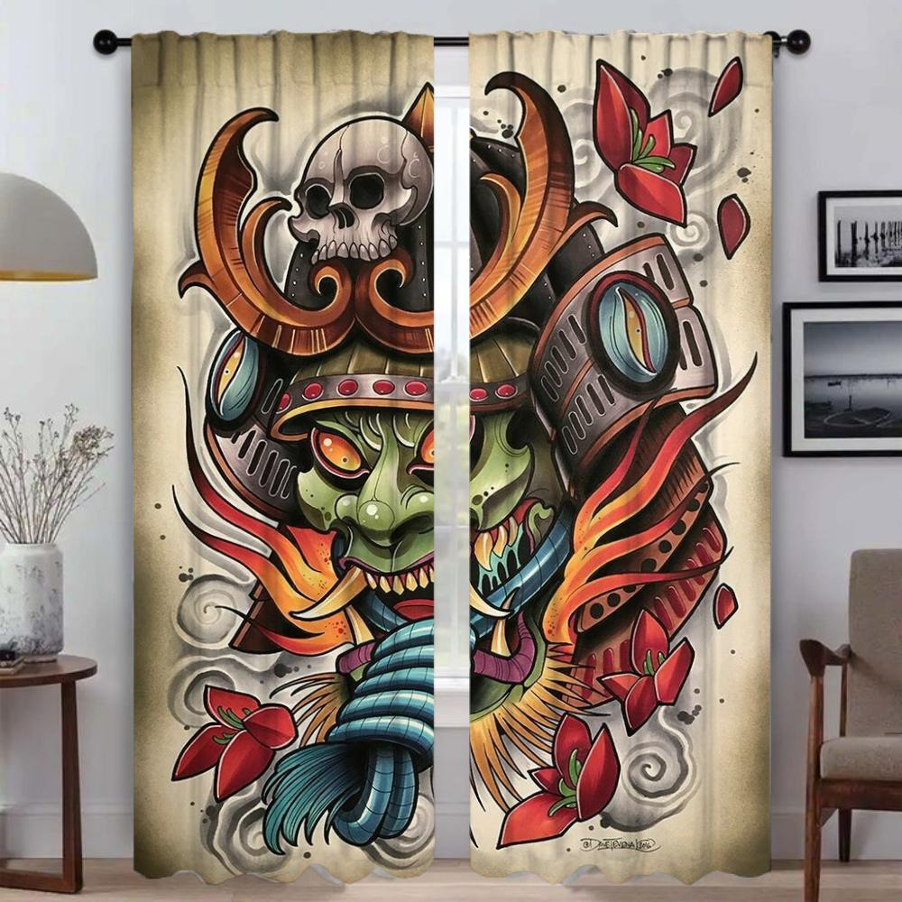 Set Of 2 Elegant New School Tattoo Curtains Camera Room Shades Tulle Bedroom Window Curtain Blinds Darkening Polyester Ideal For W100*H130(CM)-Rod Pocket&2PCS
Set Of 2 Elegant New School Tattoo Curtains Camera Room Shades Tulle Bedroom Window Curtain Blinds Darkening Polyester Ideal For W100*H130(CM)-Rod Pocket&2PCS