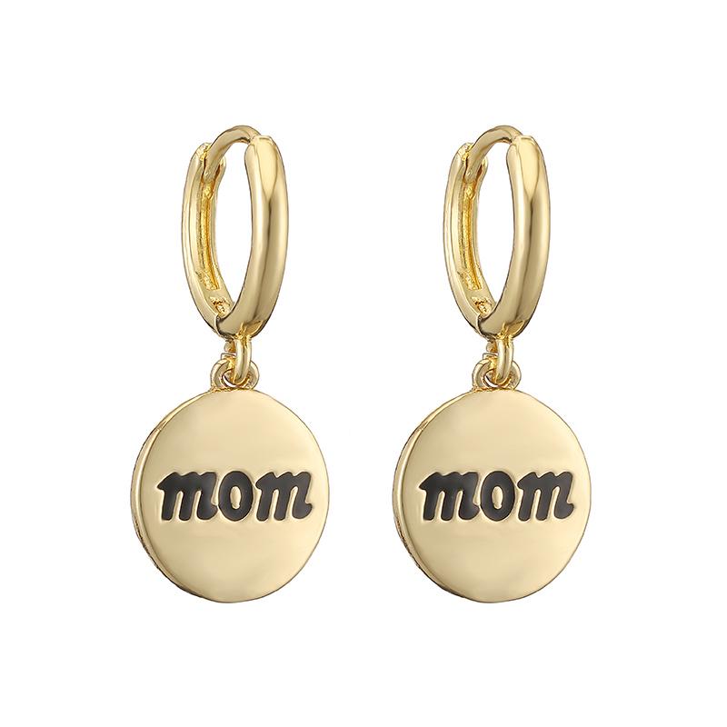 HECHENG,Multi-colour 18K Golden Plated Brass ‘MOM’ Letter Earrings Mother s Day Birthday Gift 1 Pair Other чорний
HECHENG,Multi-colour 18K Golden Plated Brass ‘MOM’ Letter Earrings Mother s Day Birthday Gift 1 Pair Other чорний