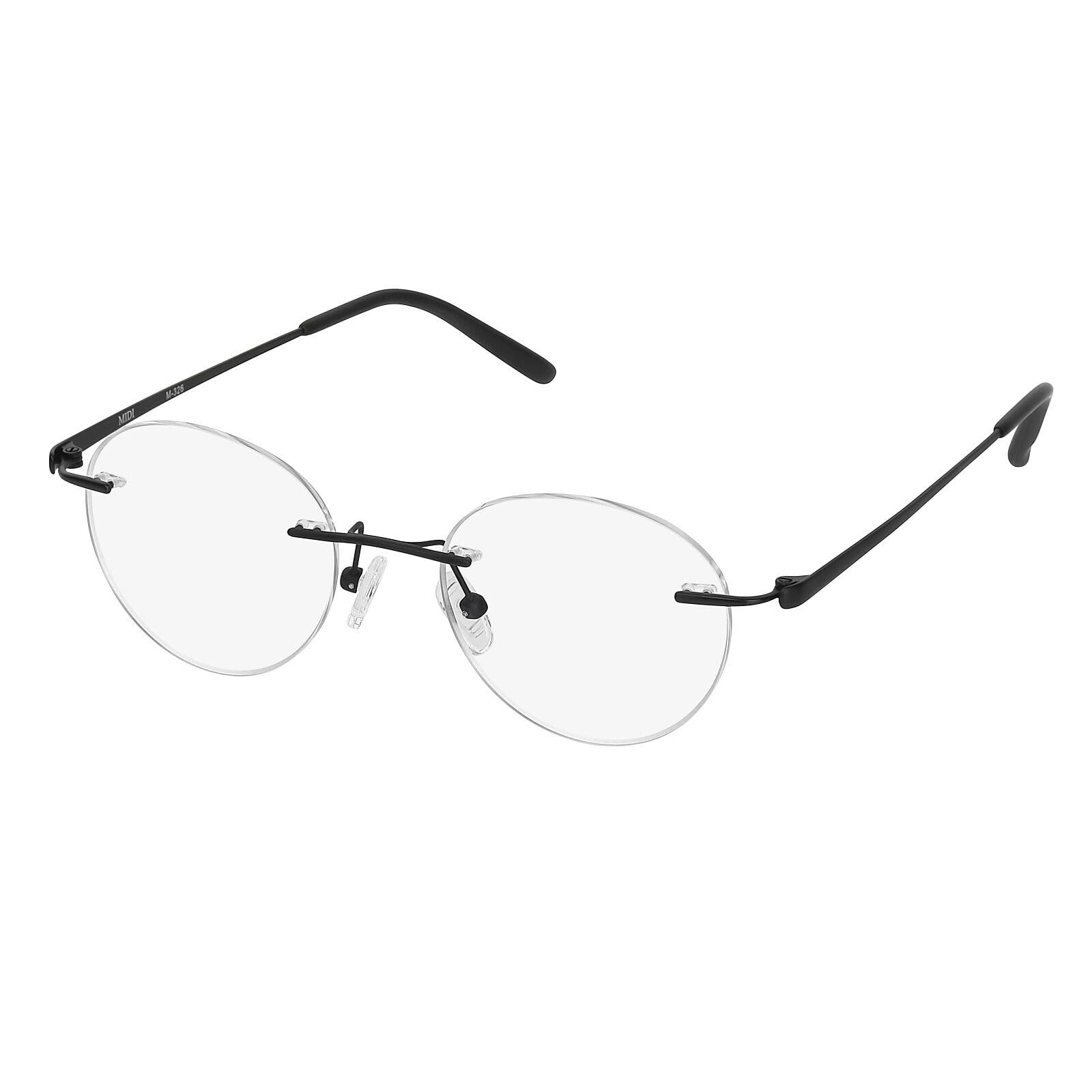 MIDI Rimless UV Blue Light Glasses, Round, Thin, Small, Round, Fashionable, Protection, Blocking, M326-RL04-S-C1-PC
MIDI Rimless UV Blue Light Glasses, Round, Thin, Small, Round, Fashionable, Protection, Blocking, M326-RL04-S-C1-PC