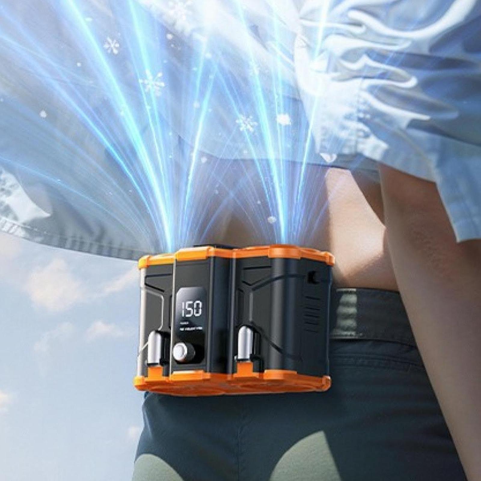 10000mAh Waist Fan Personal Fan Practical Low Noise Lightweight Rechargeable Cooling Fan for Farm Cycling Backpacking Hiking
10000mAh Waist Fan Personal Fan Practical Low Noise Lightweight Rechargeable Cooling Fan for Farm Cycling Backpacking Hiking