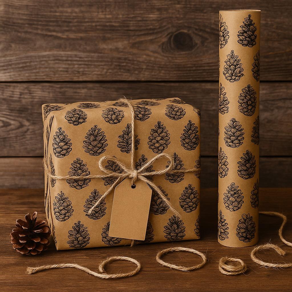 Long 394 Inches (1000cm) Kraft Wrapping Paper, Brown Pine Cone & Grid Patterns, Kraft Paper for Gift Wrapping, Party Decorations
Long 394 Inches (1000cm) Kraft Wrapping Paper, Brown Pine Cone & Grid Patterns, Kraft Paper for Gift Wrapping, Party Decorations