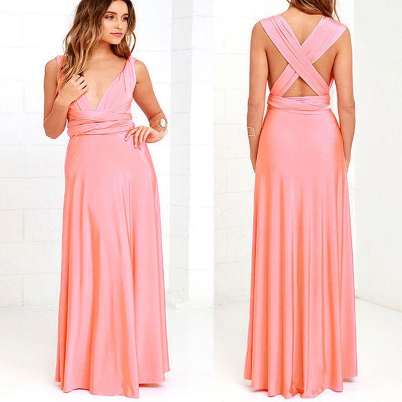 Европейские и американские женщины Multi-Wear Multi-Rope Cross Backless Sexy Bandage Long Dress L розовый
Европейские и американские женщины Multi-Wear Multi-Rope Cross Backless Sexy Bandage Long Dress L розовый