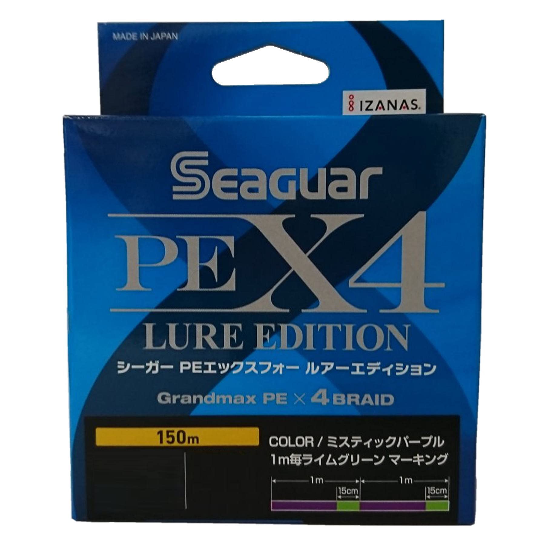 Seaguar Line PE Line Seaguar PEX4 Lure Edition Fishing PE Line 150m Mystic Purple 0.3 6.5lb
Seaguar Line PE Line Seaguar PEX4 Lure Edition Fishing PE Line 150m Mystic Purple 0.3 6.5lb