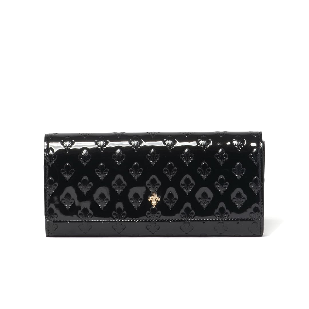 Patrick Cox Glitter Lily Wallet in Enamel with Kings Pattern, PXLWDBT1, Black
Patrick Cox Glitter Lily Wallet in Enamel with Kings Pattern, PXLWDBT1, Black