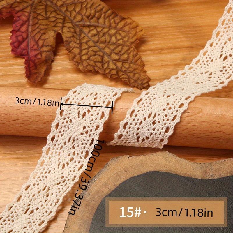 1pc Hollow Lace Ribbon, Solid Color Cotton Trim Vintage Style For Wedding Decor DIY Sewing Crafts 1pc
1pc Hollow Lace Ribbon, Solid Color Cotton Trim Vintage Style For Wedding Decor DIY Sewing Crafts 1pc