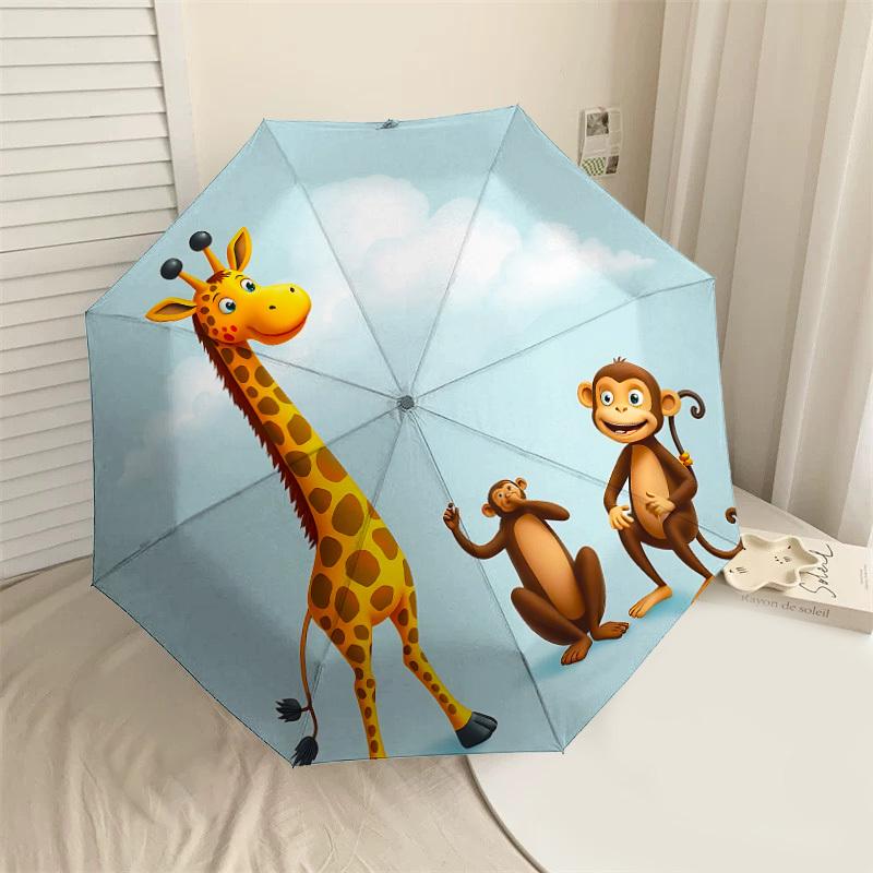 1PC giraffe monkeyUmbrella-8-Rib Reinforced, Automatic Open, Lightweight & Durable, Cute Fashion Accessory for Outdoor-P140
1PC giraffe monkeyUmbrella-8-Rib Reinforced, Automatic Open, Lightweight & Durable, Cute Fashion Accessory for Outdoor-P140