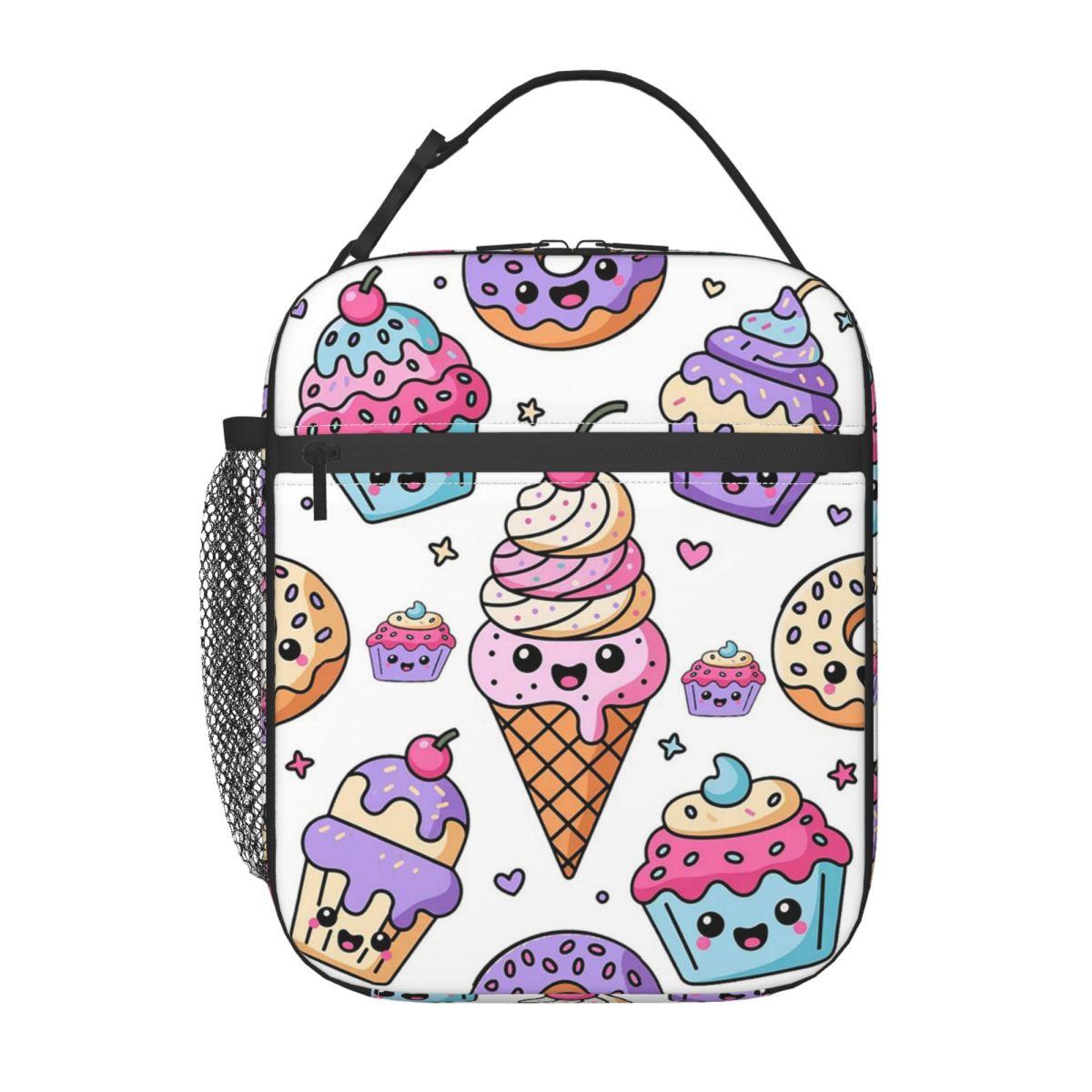 Cartoon Donut Ice Cream Pattern Insulated Lunch Bag for Women Kids Portable Food Boxes Thermal Lunch Box Tote One Size
Cartoon Donut Ice Cream Pattern Insulated Lunch Bag for Women Kids Portable Food Boxes Thermal Lunch Box Tote One Size
