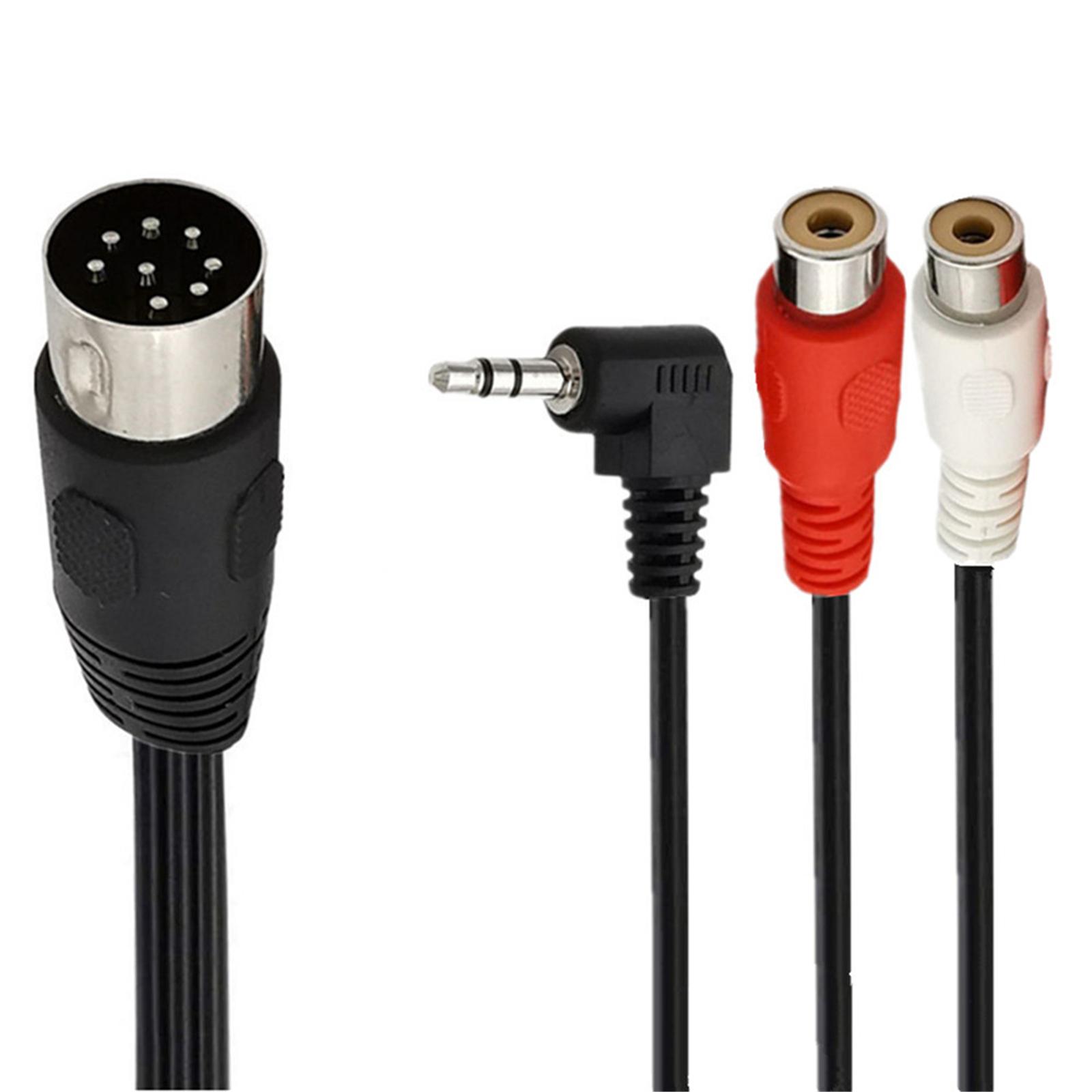 8Pin DIN to 3.5mm Cable 8Pin DIN Plugs Male to 3.5mm Male Stereo Plug Converters Cable for Musical Instrument Equipment 1
8Pin DIN to 3.5mm Cable 8Pin DIN Plugs Male to 3.5mm Male Stereo Plug Converters Cable for Musical Instrument Equipment 1