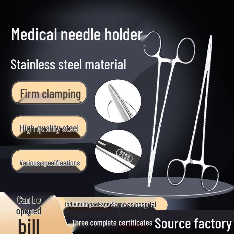 Stainless Steel Surgical Needle Holder Forceps for Sutures, Fine & Coarse, Ideal for Dental & Double Eyelid Procedures Fine Needle Holder 125mm
Stainless Steel Surgical Needle Holder Forceps for Sutures, Fine & Coarse, Ideal for Dental & Double Eyelid Procedures Fine Needle Holder 125mm