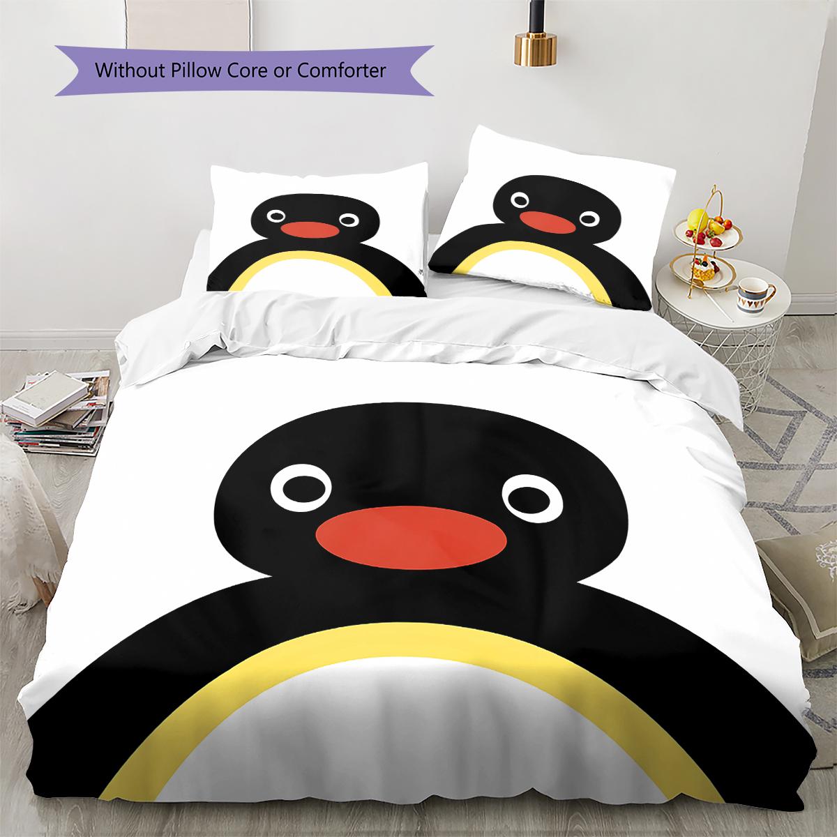 PINGU Pattern Bedding,Quilt Set Quilt Cover Pillowcase Home Birthday Gift (1 * duvet cover + 2 * pillowcase, without core) 135x200cm
PINGU Pattern Bedding,Quilt Set Quilt Cover Pillowcase Home Birthday Gift (1 * duvet cover + 2 * pillowcase, without core) 135x200cm