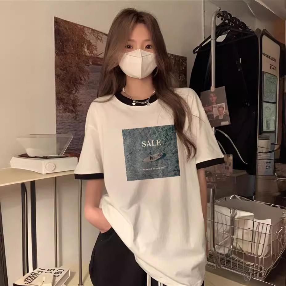 Cotton short-sleeved t-shirt women s 2025 summer new Hong Kong style chic niche design foreign style age-reducing top M чорний
Cotton short-sleeved t-shirt women s 2025 summer new Hong Kong style chic niche design foreign style age-reducing top M чорний