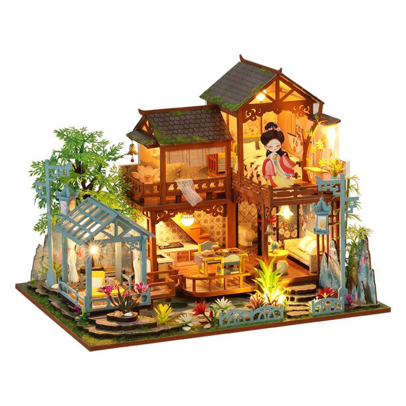 Retro DIY Wooden Windy Courtyard Cottage House Figurines Miniature Kits With Furniture Home Decoration For Adult Handmade Gifts
Retro DIY Wooden Windy Courtyard Cottage House Figurines Miniature Kits With Furniture Home Decoration For Adult Handmade Gifts
