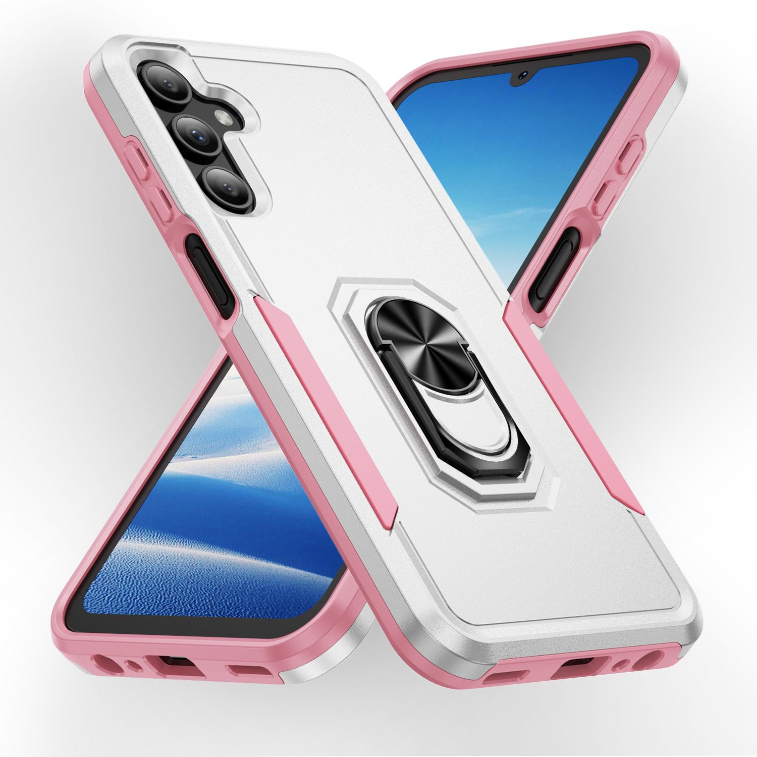 For Samsung Galaxy A15 5G/A15 4G Case Military Grade Ring Kickstand PC+TPU Phone Cover Pink+Rose
For Samsung Galaxy A15 5G/A15 4G Case Military Grade Ring Kickstand PC+TPU Phone Cover Pink+Rose