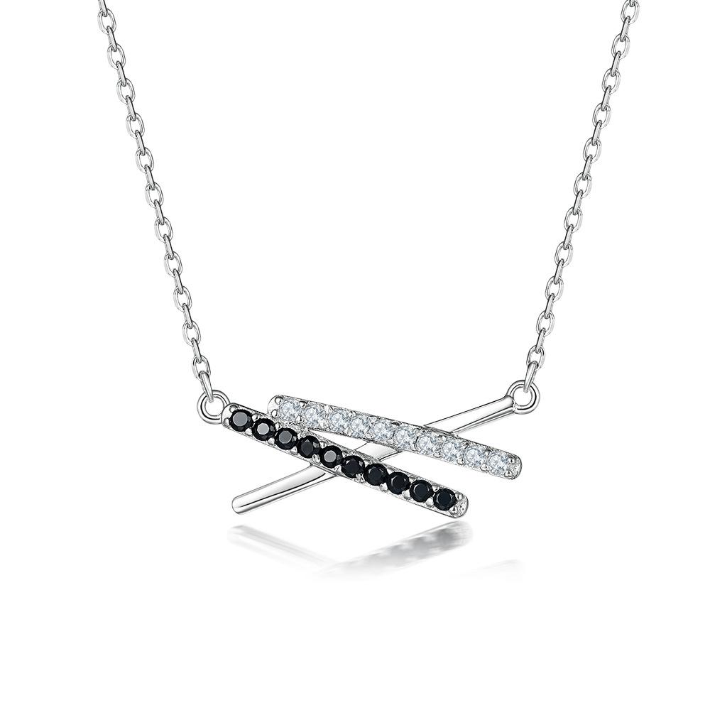 Silver Jewelry S925 Sterling Silver Black Zircon Pendant X Letter Necklace 925 silver платиновий
Silver Jewelry S925 Sterling Silver Black Zircon Pendant X Letter Necklace 925 silver платиновий