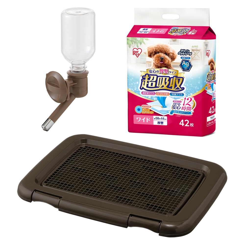 Iris Ohyama Pet Super 42 Sheets Dog Toilet with Mesh Charcoal Gray Water Bottle Matte Brown Sheets, Thick, Absorbent, Antibacterial, Deodorizing, коричневый
Iris Ohyama Pet Super 42 Sheets Dog Toilet with Mesh Charcoal Gray Water Bottle Matte Brown Sheets, Thick, Absorbent, Antibacterial, Deodorizing, коричневый