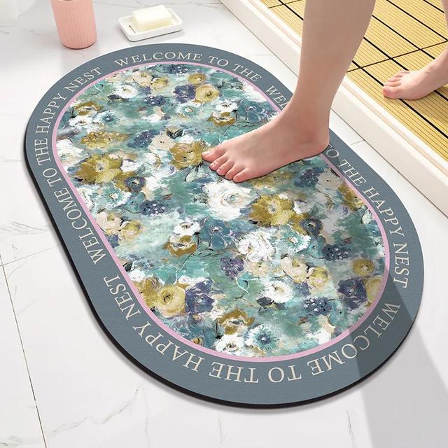 Коврик для ванной с цветочным принтом Коврик для ванной Абсорбент Нескользящий коврик для душа Быстросохнущий коврик из диатомовой грязи Коврик для ванной комнаты Коврики для входной двери 40x60cm
Коврик для ванной с цветочным принтом Коврик для ванной Абсорбент Нескользящий коврик для душа Быстросохнущий коврик из диатомовой грязи Коврик для ванной комнаты Коврики для входной двери 40x60cm
