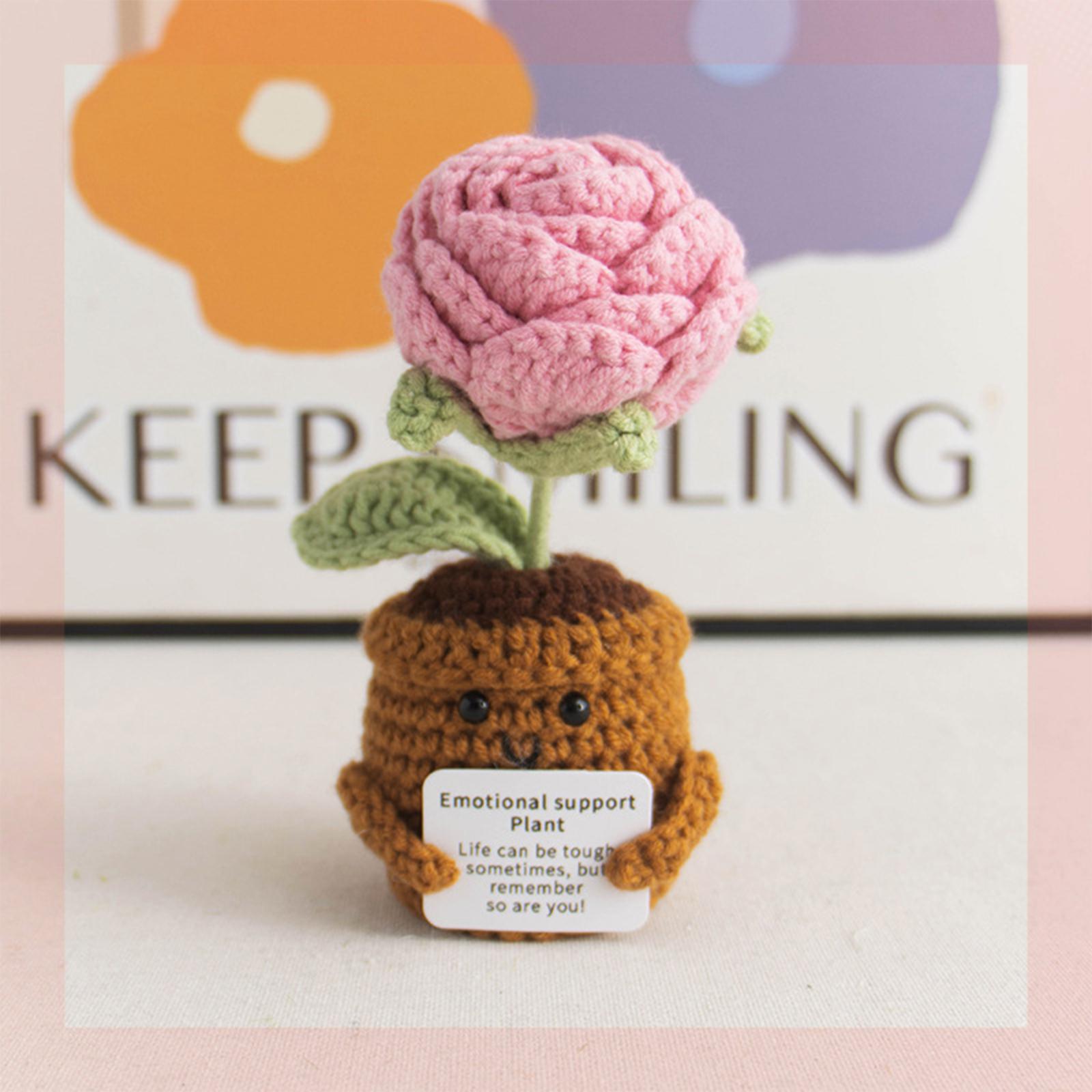 Handmade Crochet Potted Plant Plush Desktop Decoration Knitted Flower Doll Soft Yarn Ornament for Office or Home Table Display One Size
Handmade Crochet Potted Plant Plush Desktop Decoration Knitted Flower Doll Soft Yarn Ornament for Office or Home Table Display One Size