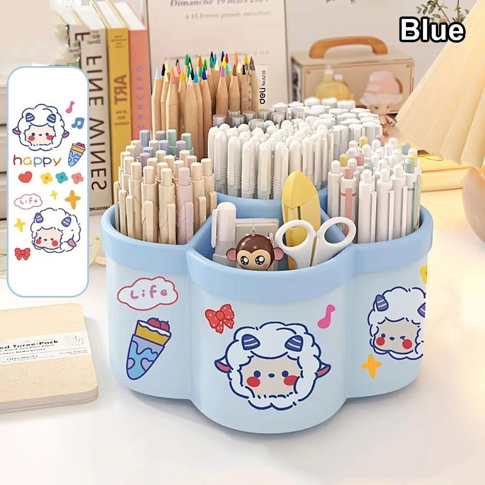 1Pcs DIY Sticker Pencil Storage Box 360 Degree Rotating Office Desktop Stationery School Supplies Blue
1Pcs DIY Sticker Pencil Storage Box 360 Degree Rotating Office Desktop Stationery School Supplies Blue