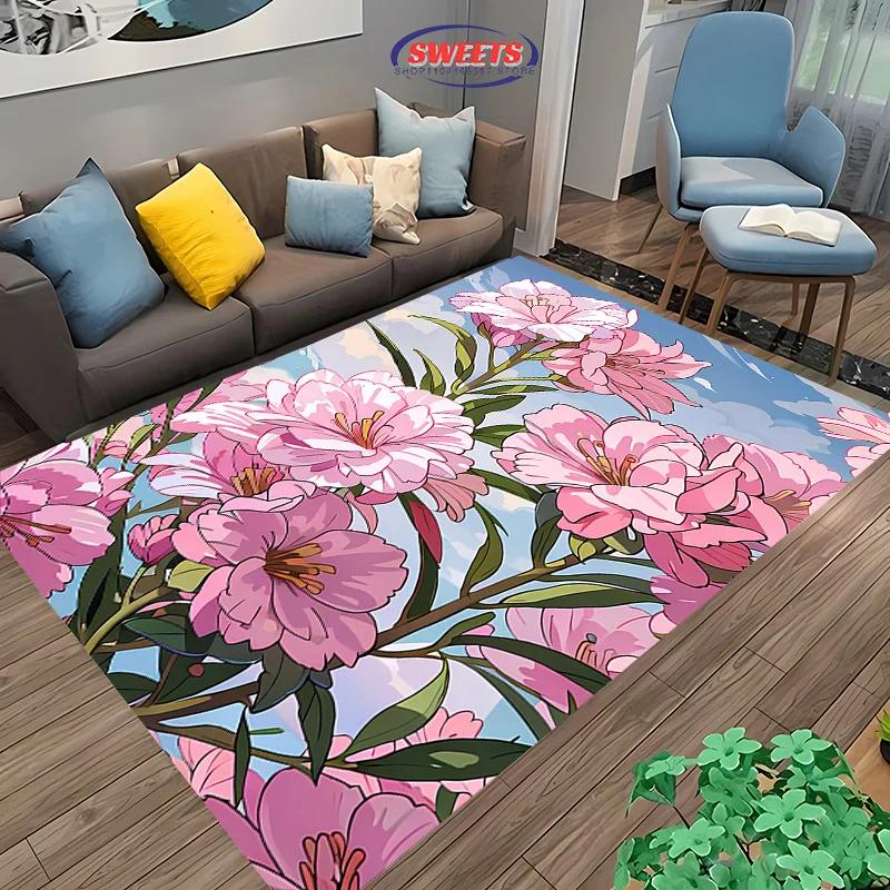 YYRose Peony Printed Rug, Carpet for Living Room Children Bedroom Sofa Doormat, Large Non-Slip Decorated Mat 60x90cm(23x35in)
YYRose Peony Printed Rug, Carpet for Living Room Children Bedroom Sofa Doormat, Large Non-Slip Decorated Mat 60x90cm(23x35in)