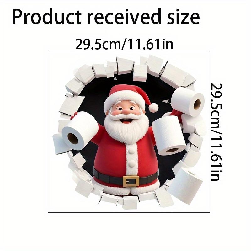 1pc Christmas Sticker with Wall Break and Santa Claus Toilet Paper Design, Creative Decal for Bathroom & Bedroom Door/Toilet
1pc Christmas Sticker with Wall Break and Santa Claus Toilet Paper Design, Creative Decal for Bathroom & Bedroom Door/Toilet