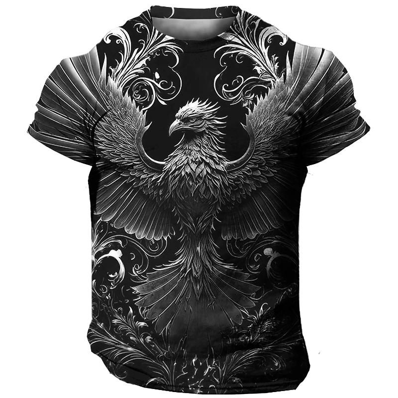 Новые модные креативные футболки с рисунком Феникса, мужские летние индивидуальные футболки в стиле хип-хоп, уличный стиль, с коротким рукавом, топ с круглым вырезом и принтом Харадзюку
Новые модные креативные футболки с рисунком Феникса, мужские летние индивидуальные футболки в стиле хип-хоп, уличный стиль, с коротким рукавом, топ с круглым вырезом и принтом Харадзюку