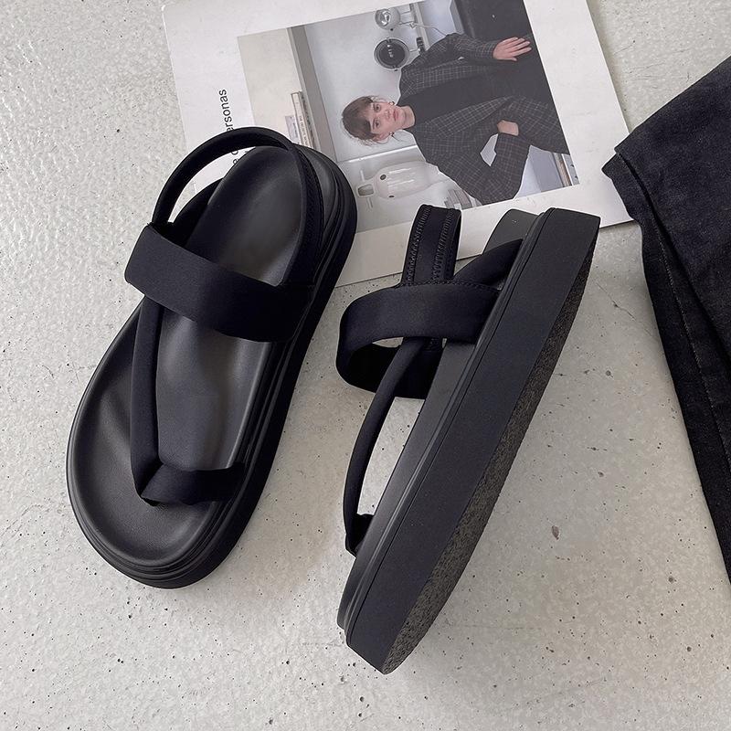 Fashion 2025 New Korean Style Girlish Thick Soled Roman Sandals for Women Summer Autumn Outdoor Slip on Flat Shoes with Trendy Elements 35
Fashion 2025 New Korean Style Girlish Thick Soled Roman Sandals for Women Summer Autumn Outdoor Slip on Flat Shoes with Trendy Elements 35