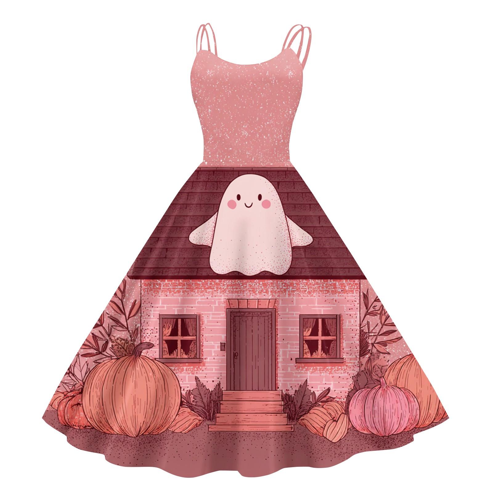 Women s Vintage Fashion Halloween Printed Off Shoulder Sleeveless Dress L
Women s Vintage Fashion Halloween Printed Off Shoulder Sleeveless Dress L