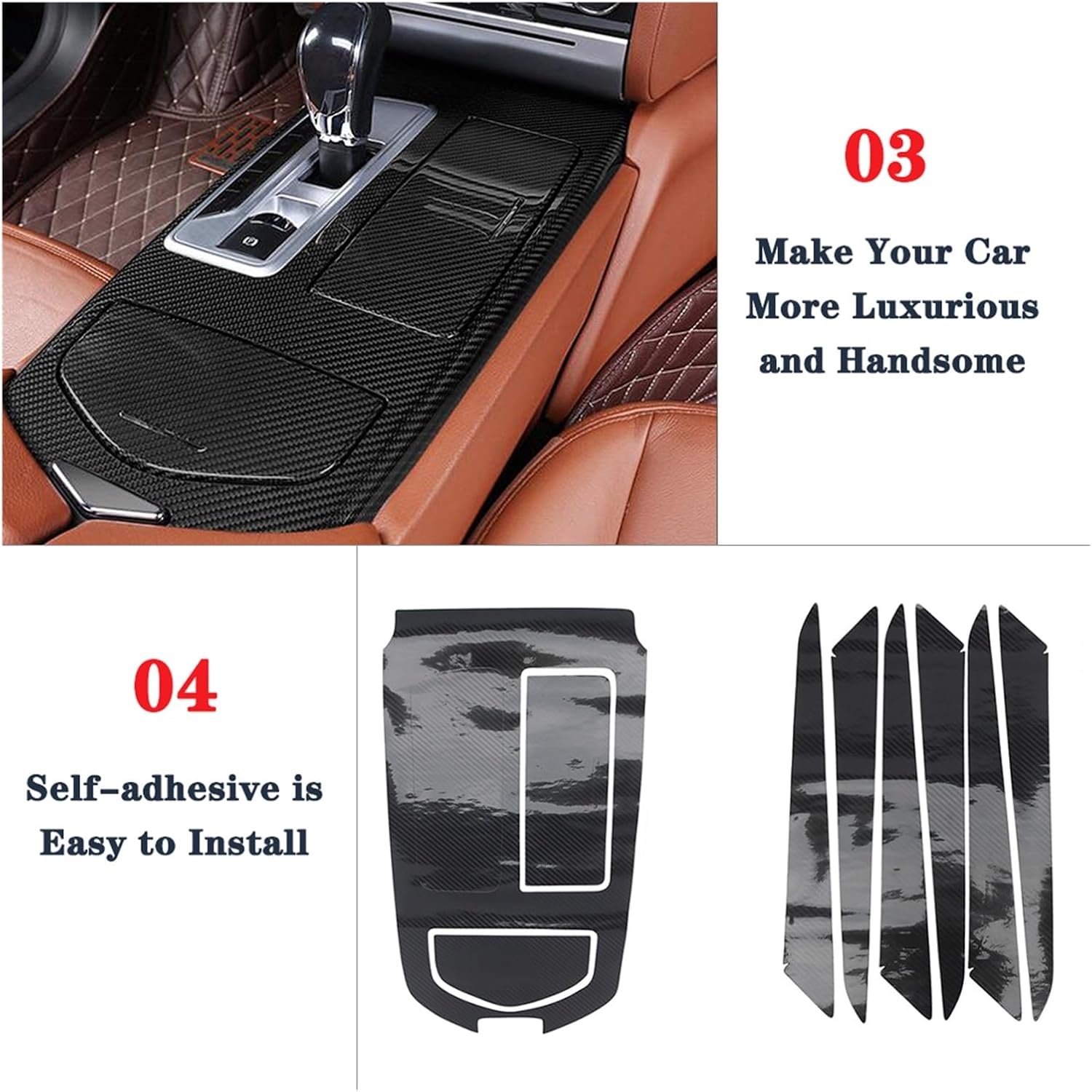Door Panel/Gear Shift Decoration Cover Trim Decal Compatible for Maserati Ghibli 2014 2015 2016 2017 Car Inner Accessories 5D Carbon Fiber Black-1
Door Panel/Gear Shift Decoration Cover Trim Decal Compatible for Maserati Ghibli 2014 2015 2016 2017 Car Inner Accessories 5D Carbon Fiber Black-1