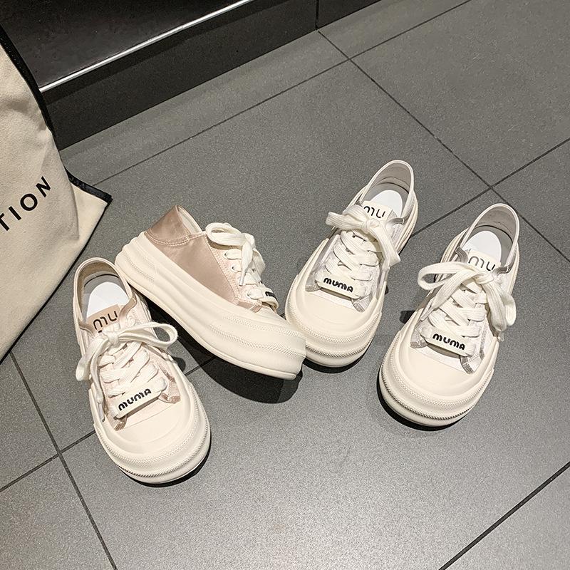 Little white shoes women s 2025 spring and autumn new big head bread shoes thick sole heightening board shoes student casual shoes 40 срібний
Little white shoes women s 2025 spring and autumn new big head bread shoes thick sole heightening board shoes student casual shoes 40 срібний
