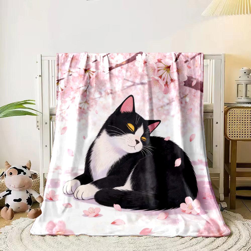 1PC Lazy Black and White Cat Print Blanket Flannel Soft Comfort Home Travel Blanket Kids Warm Blanket Picnic Luxury Gifts 75x90cm
1PC Lazy Black and White Cat Print Blanket Flannel Soft Comfort Home Travel Blanket Kids Warm Blanket Picnic Luxury Gifts 75x90cm