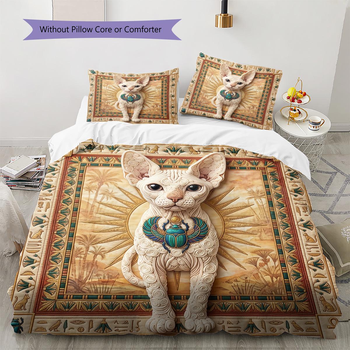 Cat Dog Patchwork Pattern Bedding Set Quilt Cover Pillowcase Home Decor Gift (1 * duvet cover + 2 * pillowcase, without core) 135x200cm
Cat Dog Patchwork Pattern Bedding Set Quilt Cover Pillowcase Home Decor Gift (1 * duvet cover + 2 * pillowcase, without core) 135x200cm