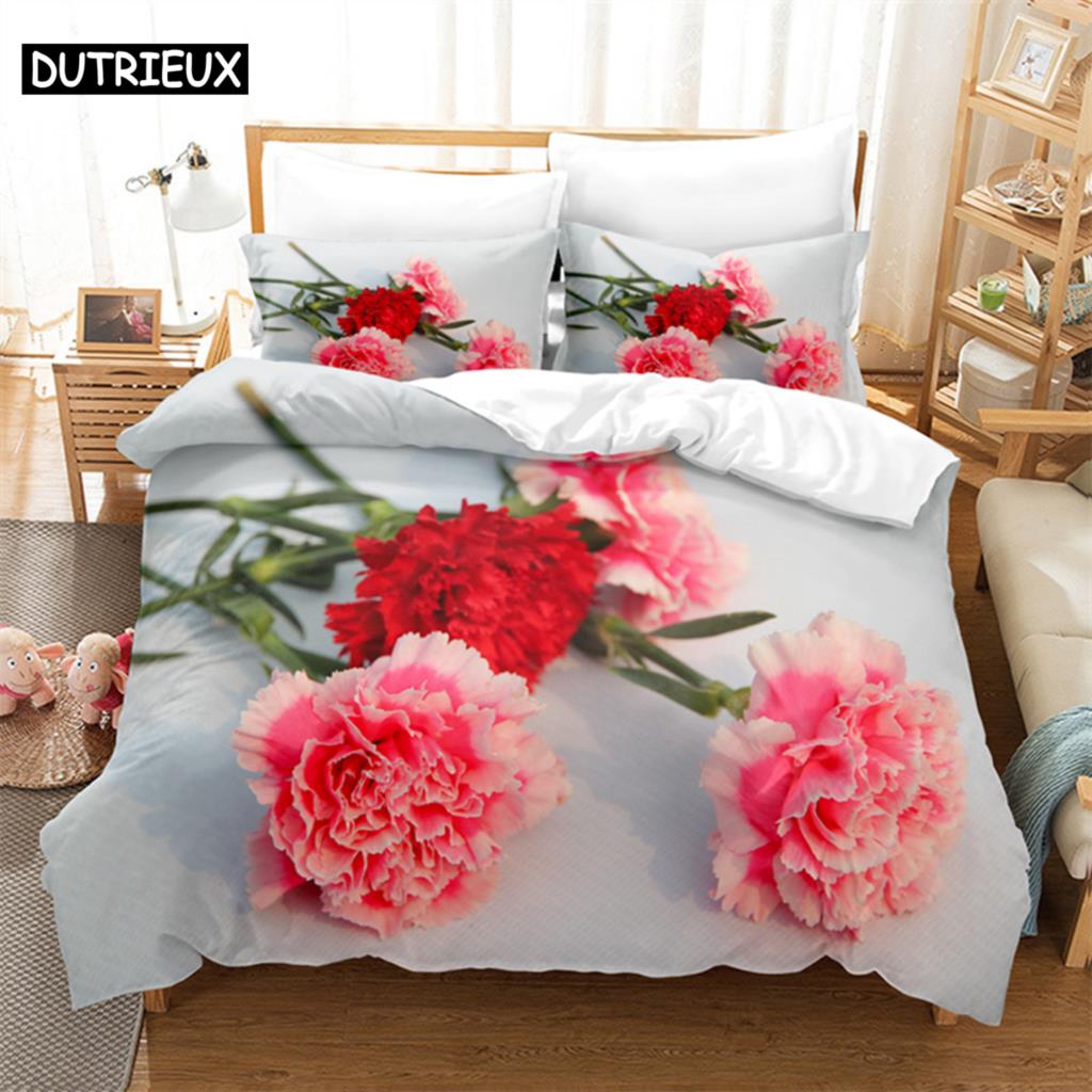 Carnation Bedding Set 3pcs 2pcs Duvet Cover Set King Size Pink Flower Quilt Cover with Pillowcase Queen Full Single Double Bed (135x200cm)&Duvet Cover
Carnation Bedding Set 3pcs 2pcs Duvet Cover Set King Size Pink Flower Quilt Cover with Pillowcase Queen Full Single Double Bed (135x200cm)&Duvet Cover