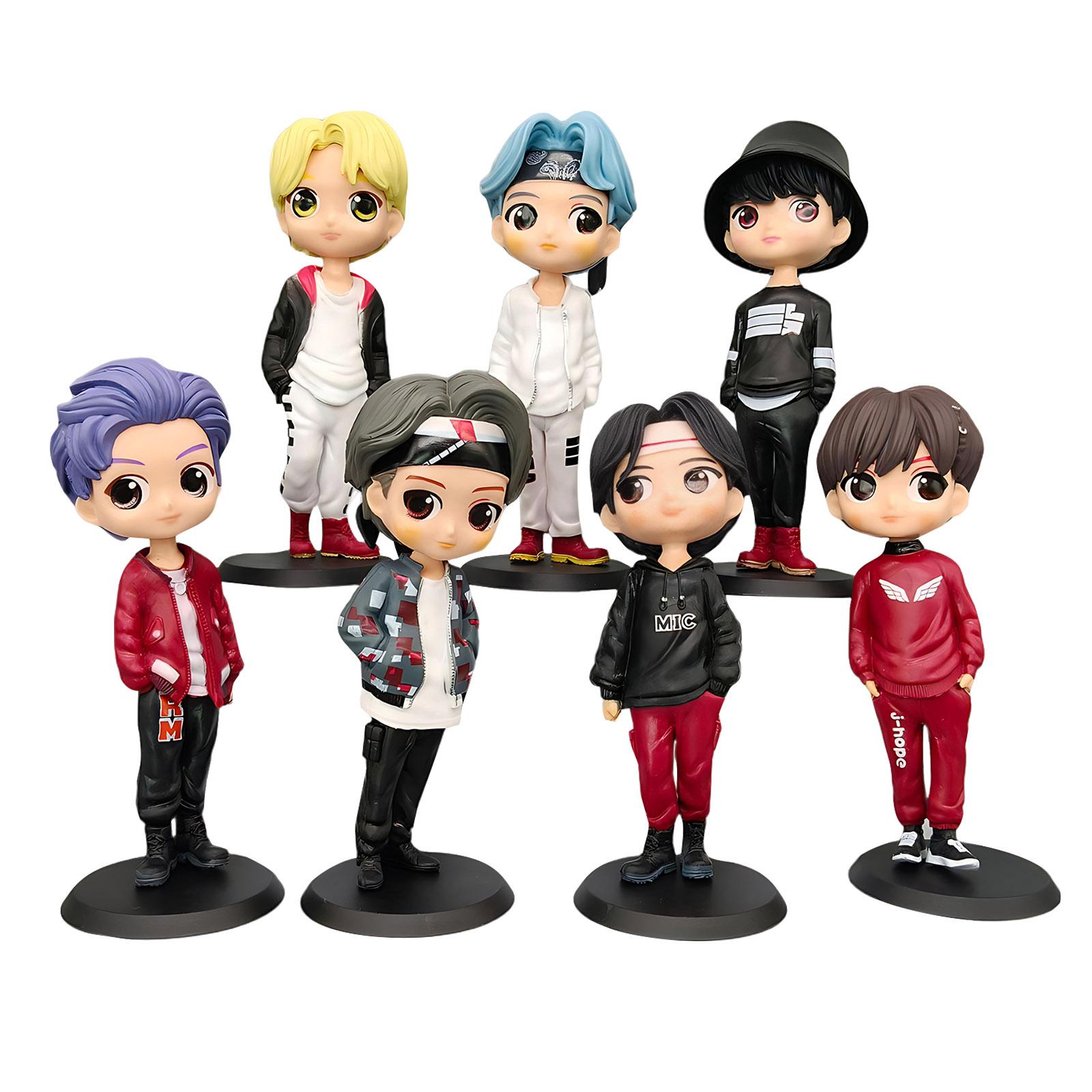 Набор фигурок, 7 шт., 14 см, ПВХ, куклы-идолы, милые коллекционные фигурки для фанатов, украшение для стола и подарок One Size
Набор фигурок, 7 шт., 14 см, ПВХ, куклы-идолы, милые коллекционные фигурки для фанатов, украшение для стола и подарок One Size